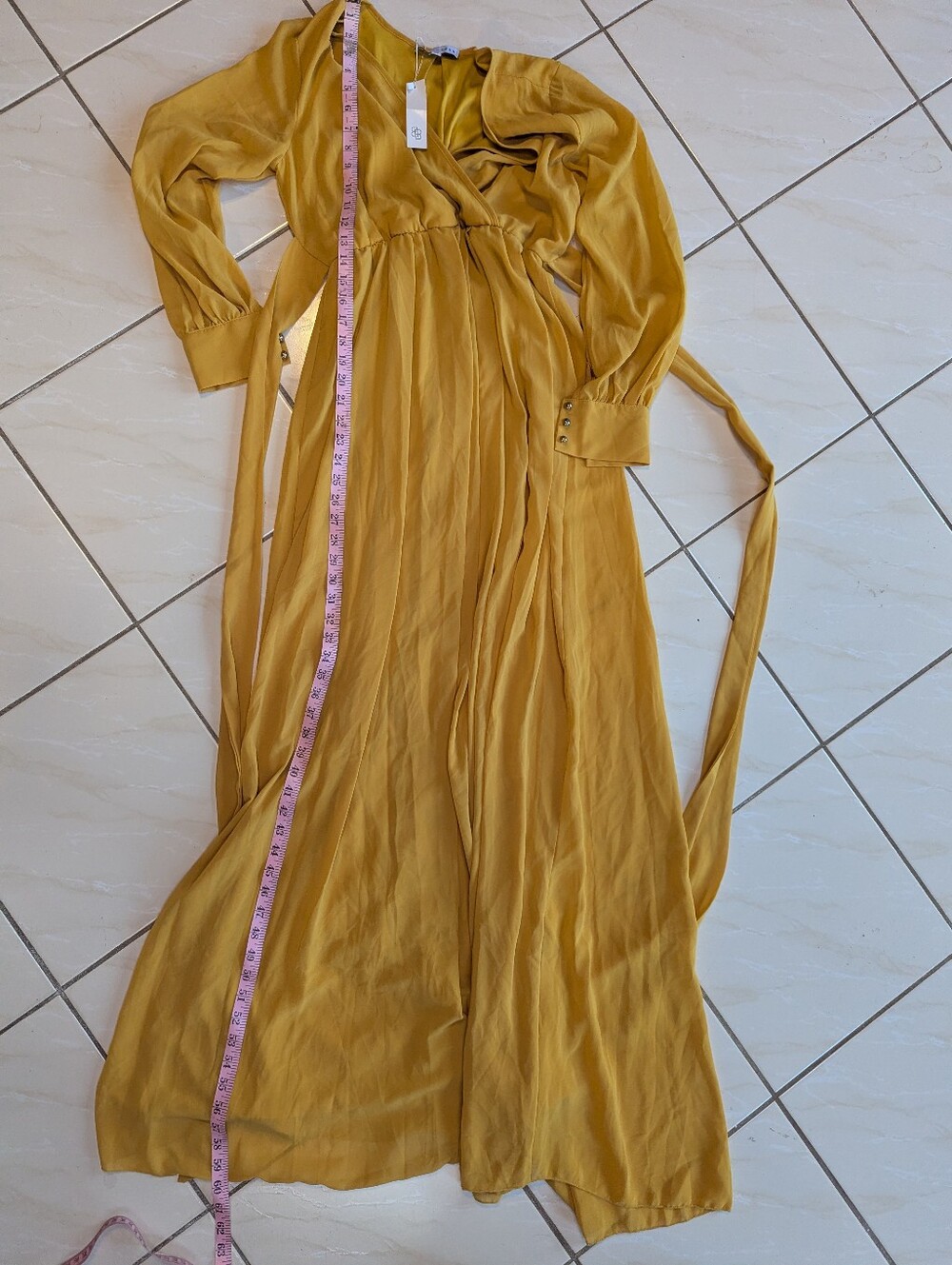 Baltic Born Mustard Long Sleeve Dress